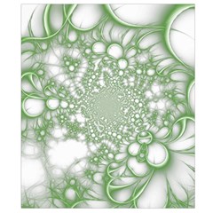 Green Abstract Fractal Background Texture Belt Pouch Bag (Small) from ArtsNow.com Back Strap