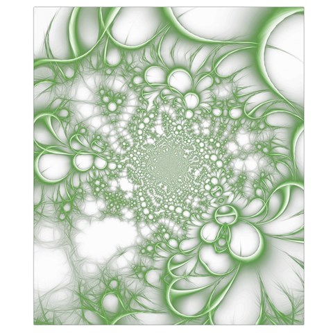 Green Abstract Fractal Background Texture Waist Pouch (Large) from ArtsNow.com Back Strap