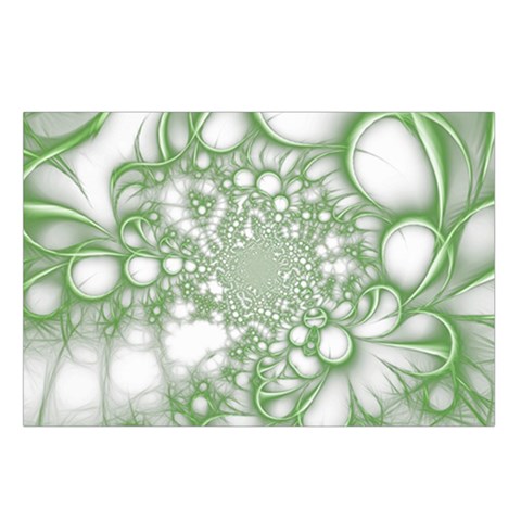 Green Abstract Fractal Background Texture Waist Pouch (Large) from ArtsNow.com Loop