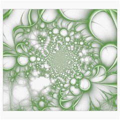 Green Abstract Fractal Background Texture Roll Up Canvas Pencil Holder (S) from ArtsNow.com Front