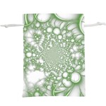 Green Abstract Fractal Background Texture Lightweight Drawstring Pouch (XL)