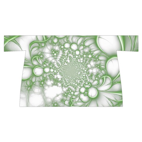 Green Abstract Fractal Background Texture Wristlet Pouch Bag (Small) from ArtsNow.com Back