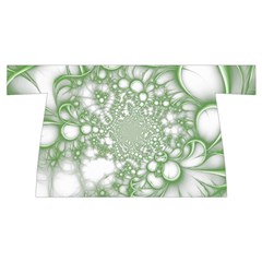 Green Abstract Fractal Background Texture Wristlet Pouch Bag (Small) from ArtsNow.com Back