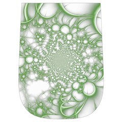 Green Abstract Fractal Background Texture Wristlet Pouch Bag (Small) from ArtsNow.com Left Side