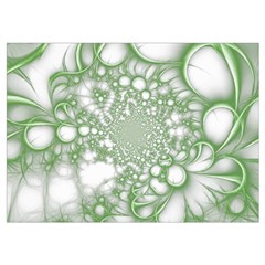 Green Abstract Fractal Background Texture Wristlet Pouch Bag (Small) from ArtsNow.com Belt Loop