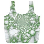 Green Abstract Fractal Background Texture Full Print Recycle Bag (XXL)