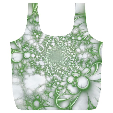 Green Abstract Fractal Background Texture Full Print Recycle Bag (XXL) from ArtsNow.com Back