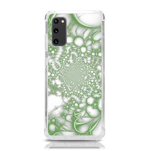 Green Abstract Fractal Background Texture Samsung Galaxy S20 6.2 Inch TPU UV Case from ArtsNow.com Front