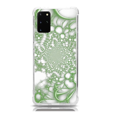 Green Abstract Fractal Background Texture Samsung Galaxy S20Plus 6.7 Inch TPU UV Case from ArtsNow.com Front