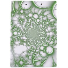 Green Abstract Fractal Background Texture A4 Acrylic Clipboard from ArtsNow.com Back