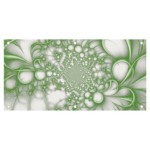 Green Abstract Fractal Background Texture Banner and Sign 4  x 2  from ArtsNow.com Front