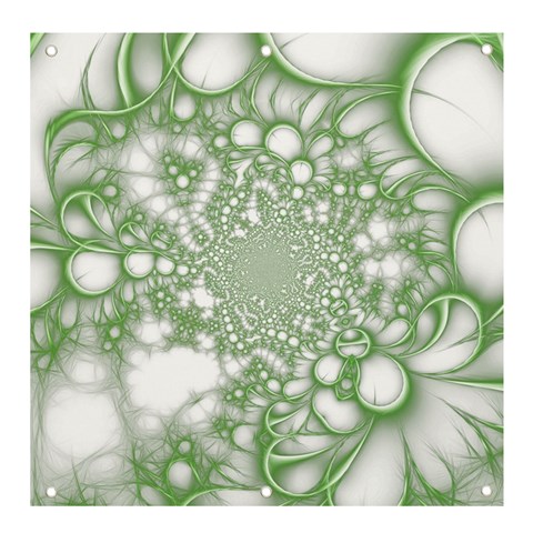 Green Abstract Fractal Background Texture Banner and Sign 4  x 4  from ArtsNow.com Front