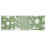 Green Abstract Fractal Background Texture Banner and Sign 6  x 2 