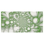 Green Abstract Fractal Background Texture Banner and Sign 6  x 3 