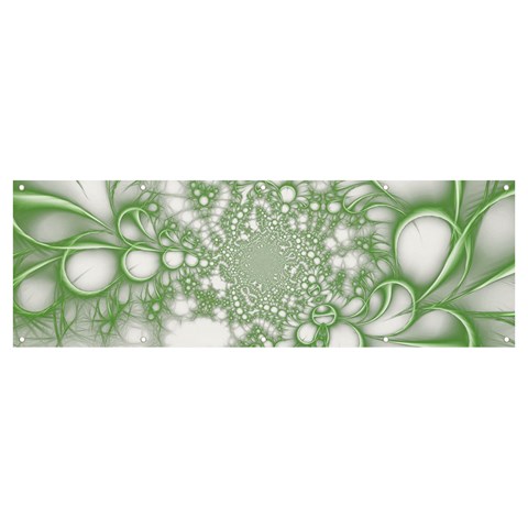 Green Abstract Fractal Background Texture Banner and Sign 12  x 4  from ArtsNow.com Front