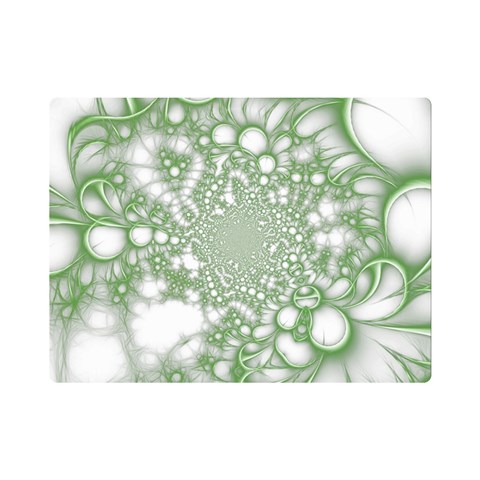Green Abstract Fractal Background Texture One Side Premium Plush Fleece Blanket (Mini) from ArtsNow.com 35 x27  Blanket Front