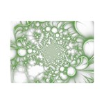 Green Abstract Fractal Background Texture One Side Premium Plush Fleece Blanket (Mini)