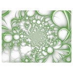 Green Abstract Fractal Background Texture Premium Plush Fleece Blanket (Extra Small)