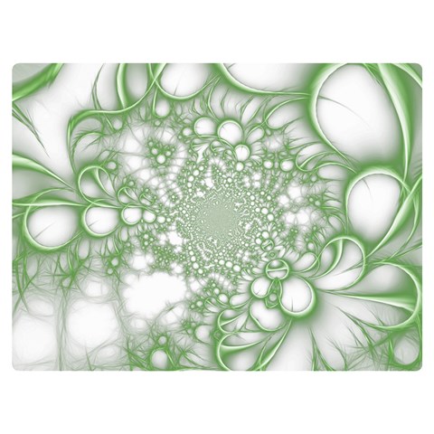 Green Abstract Fractal Background Texture Premium Plush Fleece Blanket (Extra Small) from ArtsNow.com 40 x30  Blanket Back