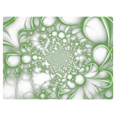Green Abstract Fractal Background Texture Premium Plush Fleece Blanket (Extra Small) from ArtsNow.com 40 x30  Blanket Back