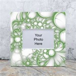 Green Abstract Fractal Background Texture White Box Photo Frame 4  x 6 