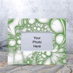 Green Abstract Fractal Background Texture White Tabletop Photo Frame 4 x6 