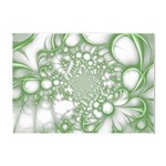 Green Abstract Fractal Background Texture Crystal Sticker (A4)