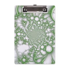 Green Abstract Fractal Background Texture A5 Acrylic Clipboard from ArtsNow.com Front