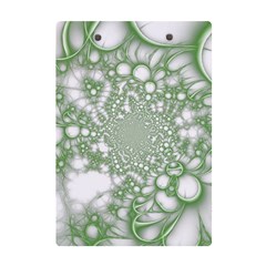 Green Abstract Fractal Background Texture A5 Acrylic Clipboard from ArtsNow.com Back