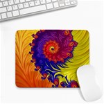 Fractal Spiral Bright Colors Small Mousepad