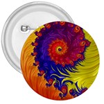 Fractal Spiral Bright Colors 3  Buttons