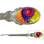 Fractal Spiral Bright Colors Letter Opener