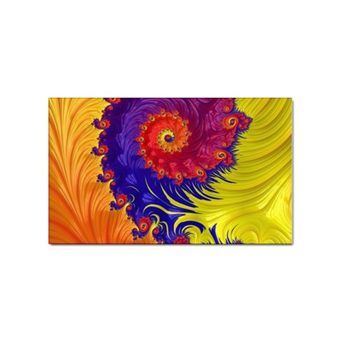 Fractal Spiral Bright Colors Sticker (Rectangular) from ArtsNow.com Front