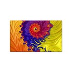 Fractal Spiral Bright Colors Sticker (Rectangular)