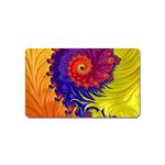 Fractal Spiral Bright Colors Magnet (Name Card)