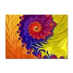 Fractal Spiral Bright Colors Sticker A4 (10 pack)