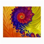 Fractal Spiral Bright Colors Small Glasses Cloth