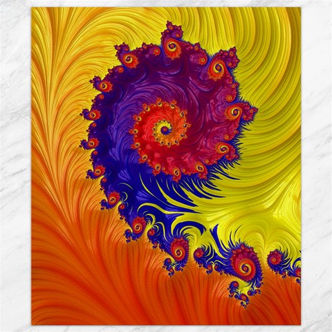Fractal Spiral Bright Colors Canvas 8  x 10  from ArtsNow.com 8.15 x9.66  Canvas - 1