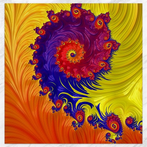 Fractal Spiral Bright Colors Canvas 12  x 12  from ArtsNow.com 11.4 x11.56  Canvas - 1