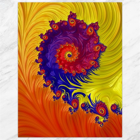 Fractal Spiral Bright Colors Canvas 12  x 16  from ArtsNow.com 11.86 x15.41  Canvas - 1