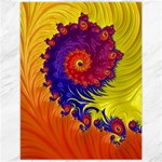 Fractal Spiral Bright Colors Canvas 12  x 16 