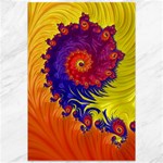 Fractal Spiral Bright Colors Canvas 12  x 18 