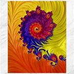 Fractal Spiral Bright Colors Canvas 16  x 20 