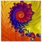 Fractal Spiral Bright Colors Canvas 20  x 20 