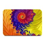 Fractal Spiral Bright Colors Plate Mats