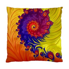 Fractal Spiral Bright Colors Standard Cushion Case (Two Sides) from ArtsNow.com Back