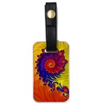 Fractal Spiral Bright Colors Luggage Tag (one side)