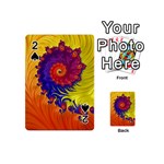 Fractal Spiral Bright Colors Playing Cards 54 Designs (Mini)