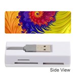 Fractal Spiral Bright Colors Memory Card Reader (Stick)