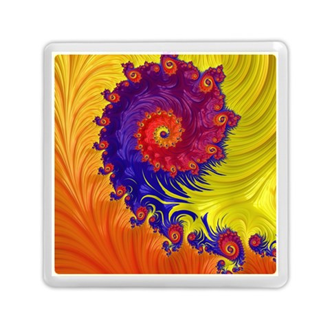 Fractal Spiral Bright Colors Memory Card Reader (Square) from ArtsNow.com Front